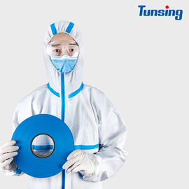 Blue EVA Heat Seam Sealing Tape for Medical Disposable Isolation Clothing for bonding PE