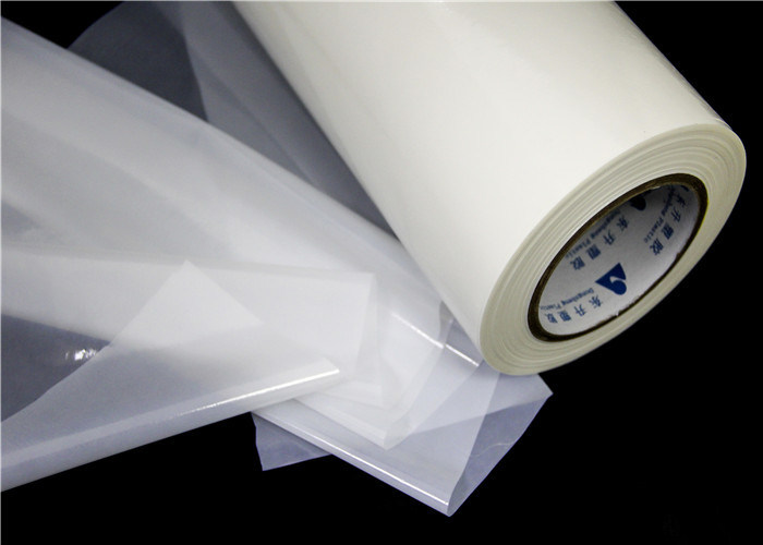 Clear Plain Hot Laminating Film Roll , Breathable Hot Melt Adhesive Film