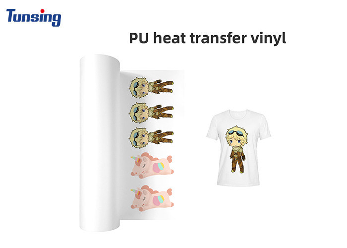 White Eco Solvent Heat Transfer Vinyl Printable Pu For Fabric Textile