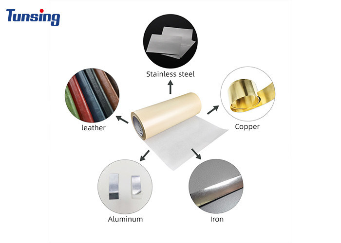 Thermoplastic Hot Melt Adhesive Film Bonding Stainless Steel and Leather